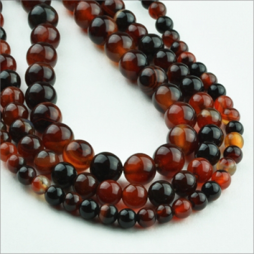 G62-3 [원석]몽환마노 10mm라운드 0.5줄(17~18개) dream agate beads