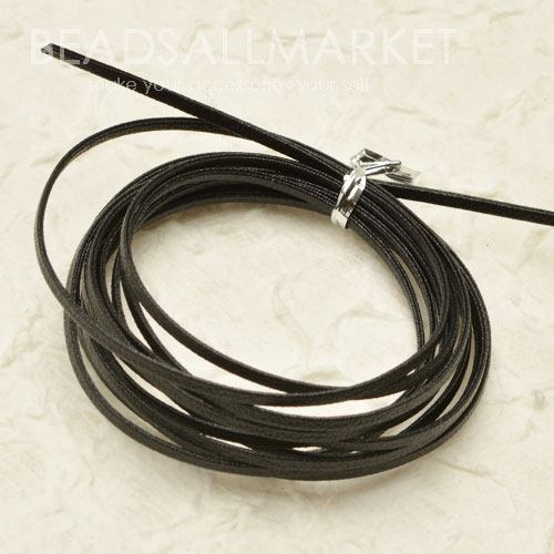 CJ301-1 인조가죽줄 두께2mm[블랙] 1야드(90cm) 레자줄,팔찌줄,목걸이줄, 롱목걸이줄