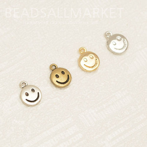 PNCK2252 미니 스마일팬던트 [8x8] [4color][1개] smile pendant