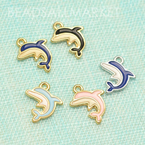 PNCK2532E-1 에폭 돌고래 팬던트 [13x15] [6color][1개] dolphin pendant