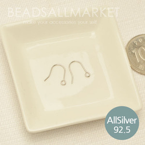 S258-2 [allsilver]실버 귀걸이 OR 훅 [12x11][1쌍2개]은92.5% 귀걸이