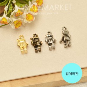 PNCK1152  손든 로봇 팬던트 [8x15][3color][1개]