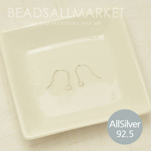 S258-3 [allsilver] 실버 귀걸이 훅 [12x11][1쌍2개] 은92.5% 귀걸이[도금없음생짜]낚시고리