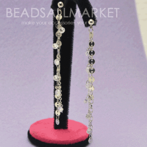 DIY-234 디자인제안-원판체인 큐빅 드롭 귀걸이 만들기 [DIY셀프디자인]